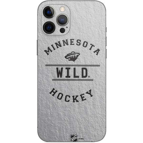 NHL Minnesota Wild Black Text iPhone 12 Pro Max Skin